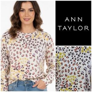 NWT!! Ann Taylor Floral Print Sweater